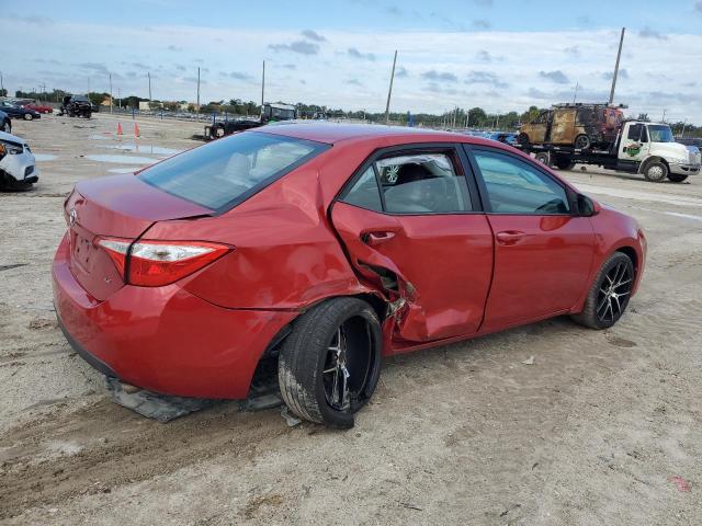 5YFBURHE7FP254076 - 2015 TOYOTA COROLLA L RED photo 3