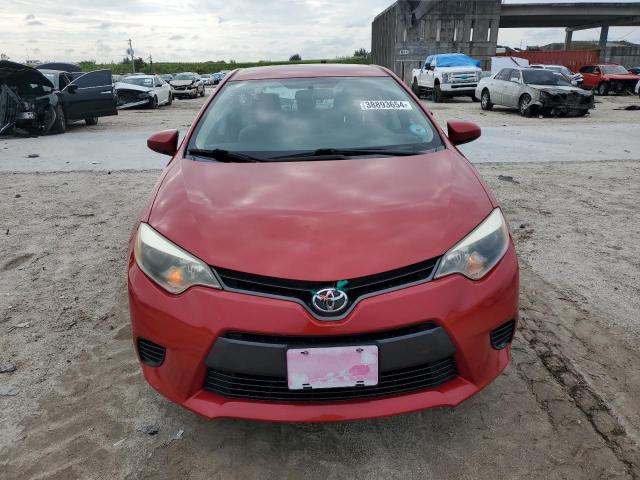 5YFBURHE7FP254076 - 2015 TOYOTA COROLLA L RED photo 5