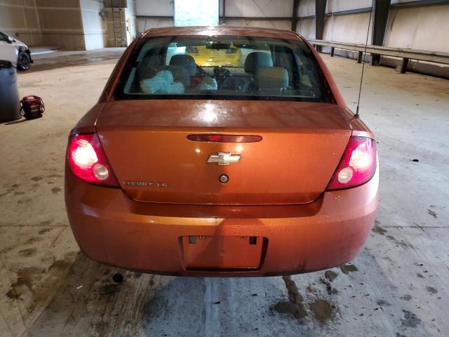 1G1AK55F877178449 - 2007 CHEVROLET COBALT LS ORANGE photo 6