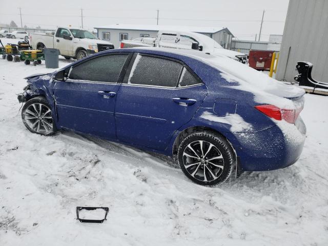 2T1BURHE6KC153735 - 2019 TOYOTA COROLLA L BLUE photo 2