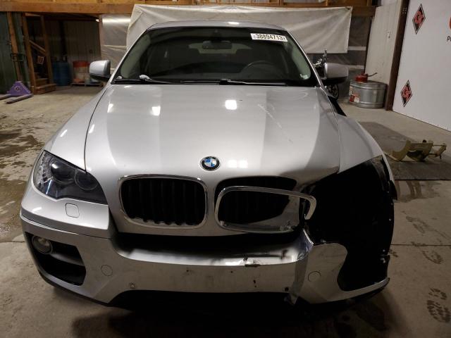5UXFG2C55DL787281 - 2013 BMW X6 XDRIVE35I SILVER photo 5