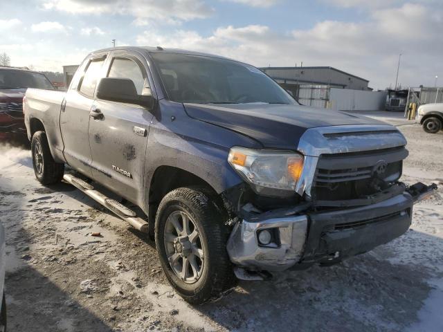 5TFRY5F11EX156947 - 2014 TOYOTA TUNDRA DOUBLE CAB SR/SR5 BLUE photo 4