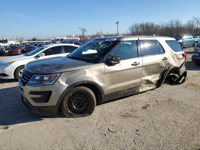 1FM5K8AR0HGC57685 - 2017 FORD EXPLORER POLICE INTERCEPTOR TAN photo 1