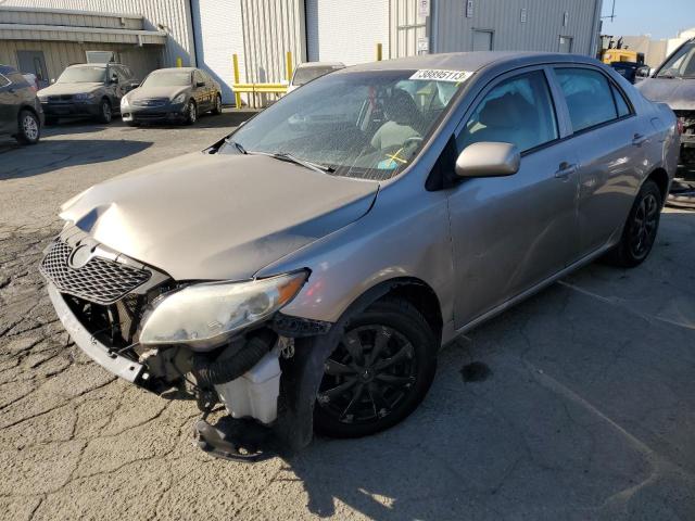 1NXBU40E59Z108549 - 2009 TOYOTA COROLLA BASE GOLD photo 1