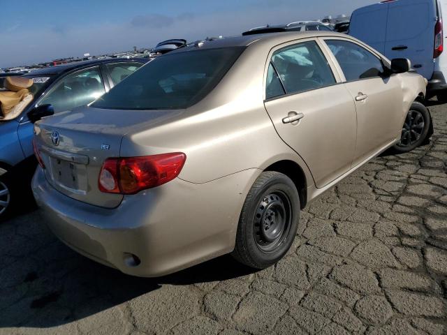 1NXBU40E59Z108549 - 2009 TOYOTA COROLLA BASE GOLD photo 3