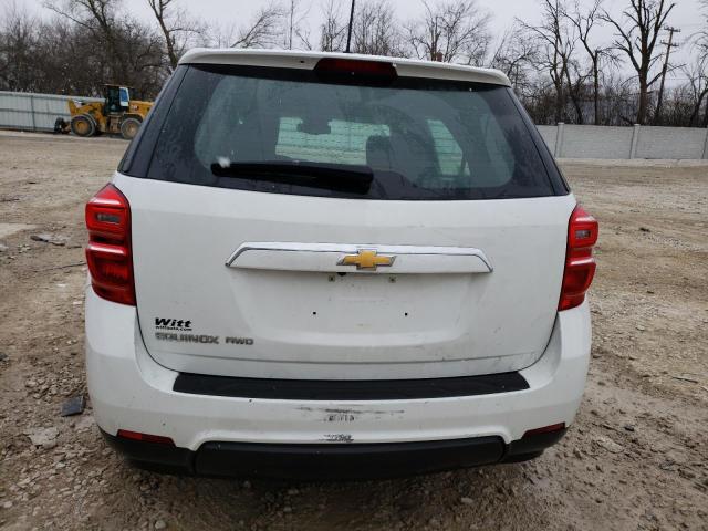 2GNFLEEK2H6333237 - 2017 CHEVROLET EQUINOX LS WHITE photo 6