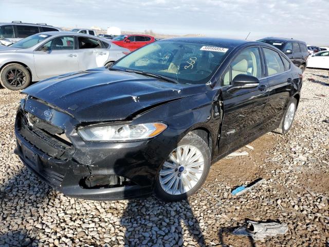 3FA6P0LU9ER339714 - 2014 FORD FUSION SE HYBRID BLACK photo 1