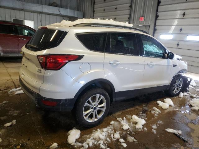 1FMCU9HD8KUA53291 - 2019 FORD ESCAPE SEL WHITE photo 3