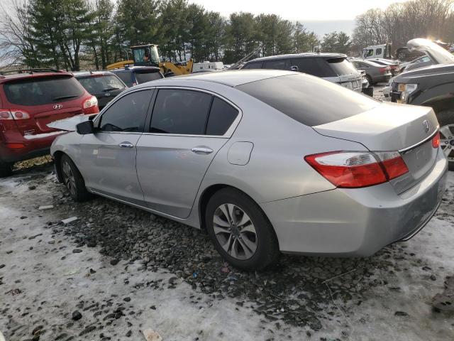 1HGCR2F35EA002071 - 2014 HONDA ACCORD LX GRAY photo 2