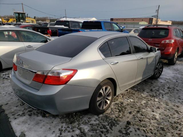 1HGCR2F35EA002071 - 2014 HONDA ACCORD LX GRAY photo 3