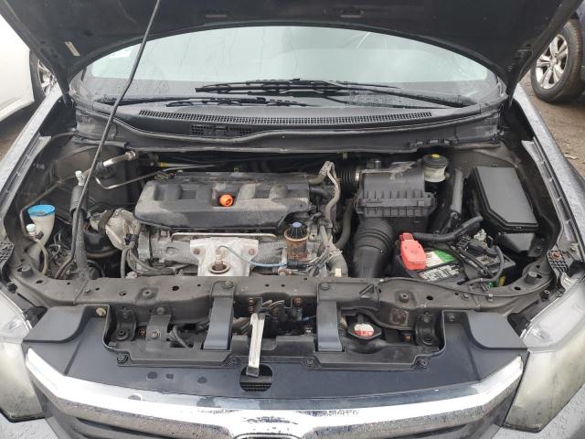 19XFB2F9XCE053855 - 2012 HONDA CIVIC EXL ნაცრისფერი ფოტო 11