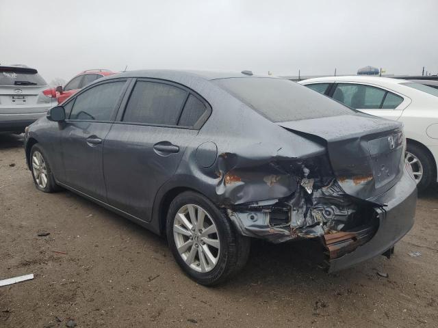 19XFB2F9XCE053855 - 2012 HONDA CIVIC EXL ნაცრისფერი ფოტო 2