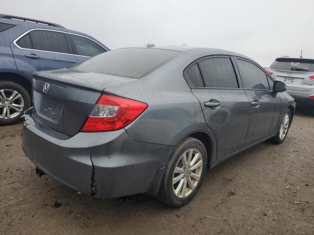 19XFB2F9XCE053855 - 2012 HONDA CIVIC EXL ნაცრისფერი ფოტო 3