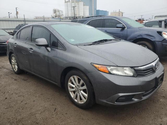 19XFB2F9XCE053855 - 2012 HONDA CIVIC EXL GRAY photo 4