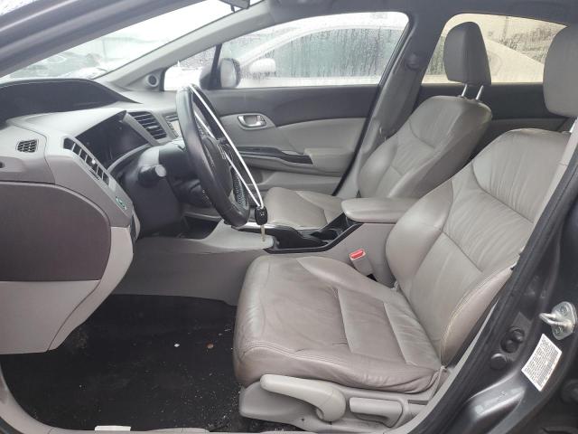 19XFB2F9XCE053855 - 2012 HONDA CIVIC EXL ნაცრისფერი ფოტო 7