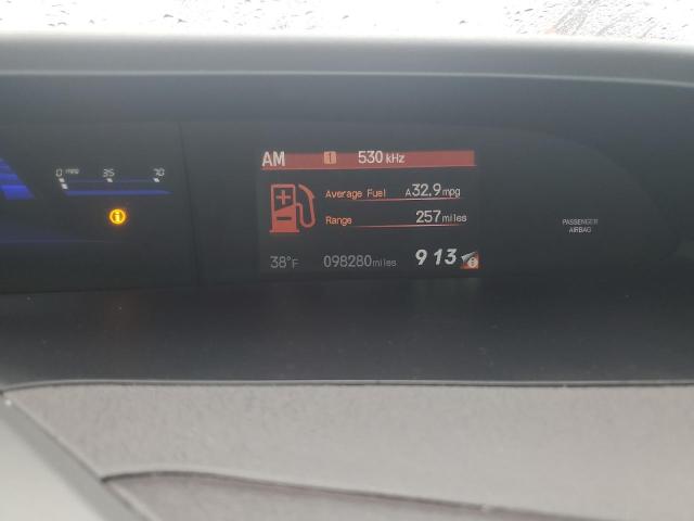 19XFB2F9XCE053855 - 2012 HONDA CIVIC EXL ნაცრისფერი ფოტო 9