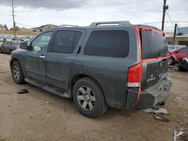 5N1AA08A65N700898 - 2005 NISSAN ARMADA SE GRAY photo 2