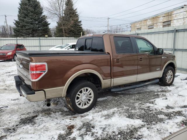 1FTFW1CT6BFB89340 - 2011 FORD F150 SUPERCREW BROWN photo 3