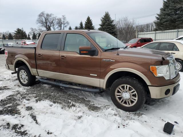 1FTFW1CT6BFB89340 - 2011 FORD F150 SUPERCREW BROWN photo 4