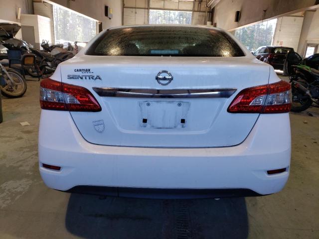 3N1AB7AP3FY295504 - 2015 NISSAN SENTRA S WHITE photo 6