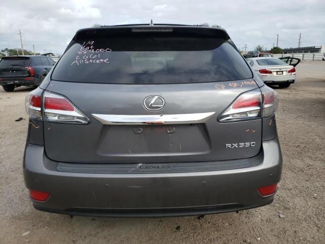 2T2ZK1BA5EC137568 - 2014 LEXUS RX 350 GRAY photo 6