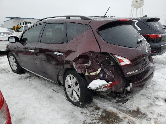 JN8AZ1MW8EW519840 - 2014 NISSAN MURANO S BURGUNDY photo 2