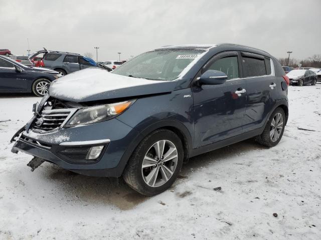 KNDPCCA62E7666012 - 2014 KIA SPORTAGE SX BLUE photo 1