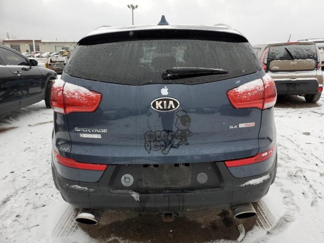 KNDPCCA62E7666012 - 2014 KIA SPORTAGE SX BLUE photo 6