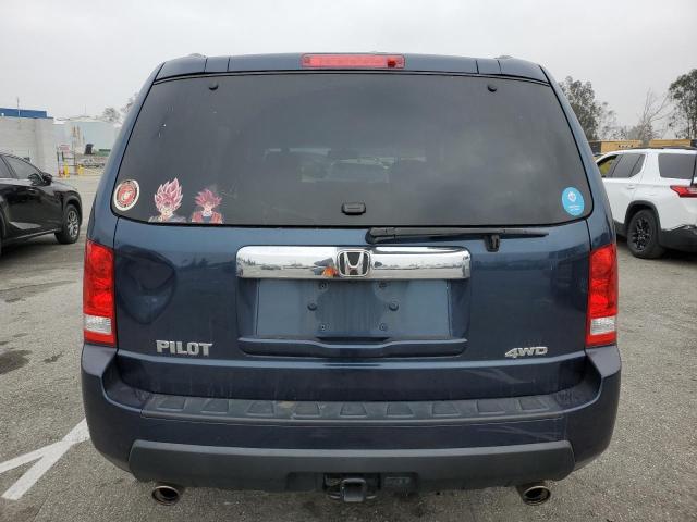 5FNYF4H50BB025073 - 2011 HONDA PILOT EXL BLUE photo 6