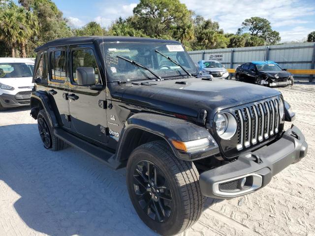 1C4JJXP69MW800206 - 2021 JEEP WRANGLER U SAHARA 4XE BLACK photo 4