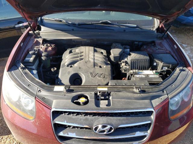 5NMSH13E68H147773 - 2008 HYUNDAI SANTA FE SE BURGUNDY photo 12