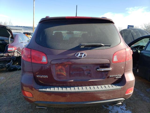 5NMSH13E68H147773 - 2008 HYUNDAI SANTA FE SE BURGUNDY photo 6