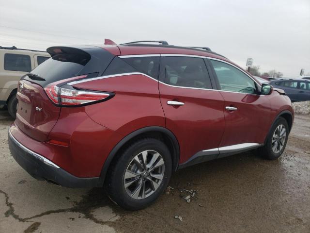 5N1AZ2MG1HN120221 - 2017 NISSAN MURANO S RED photo 3