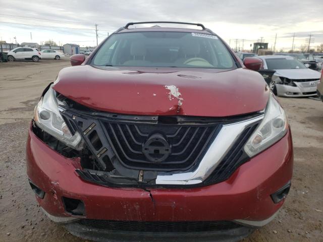 5N1AZ2MG1HN120221 - 2017 NISSAN MURANO S RED photo 5