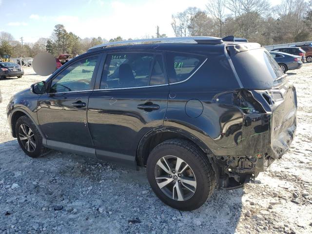 2T3WFREV1GW264285 - 2016 TOYOTA RAV4 XLE BLACK photo 2