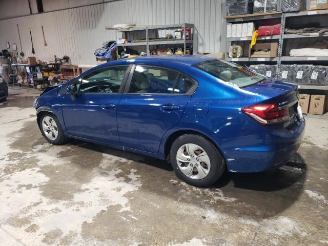 19XFB2F53DE229725 - 2013 HONDA CIVIC LX BLUE photo 2