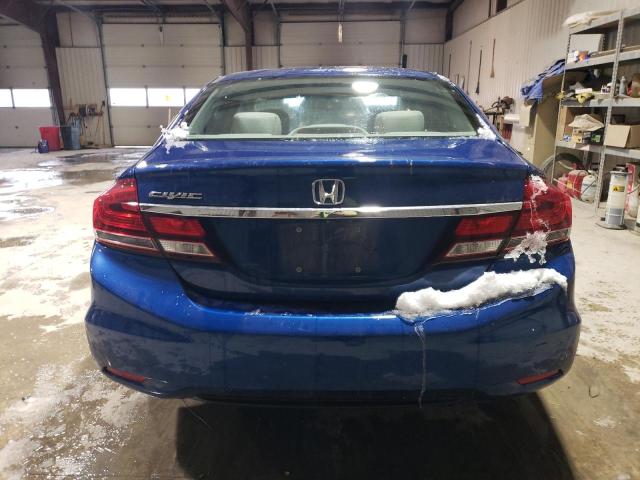 19XFB2F53DE229725 - 2013 HONDA CIVIC LX BLUE photo 6