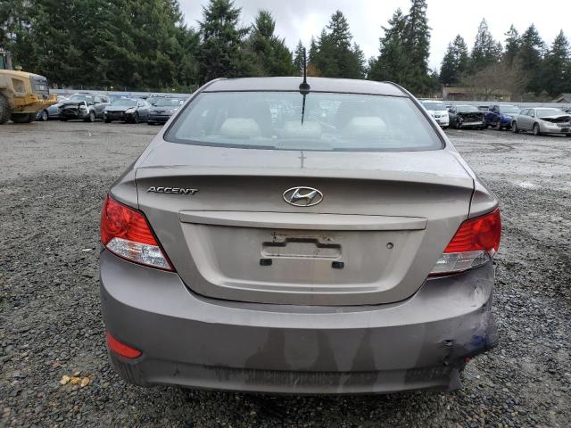 KMHCT4AEXEU696982 - 2014 HYUNDAI ACCENT GLS GRAY photo 6