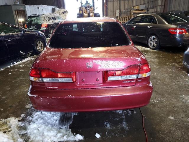 JHMCG56651C021152 - 2001 HONDA ACCORD EX RED photo 6