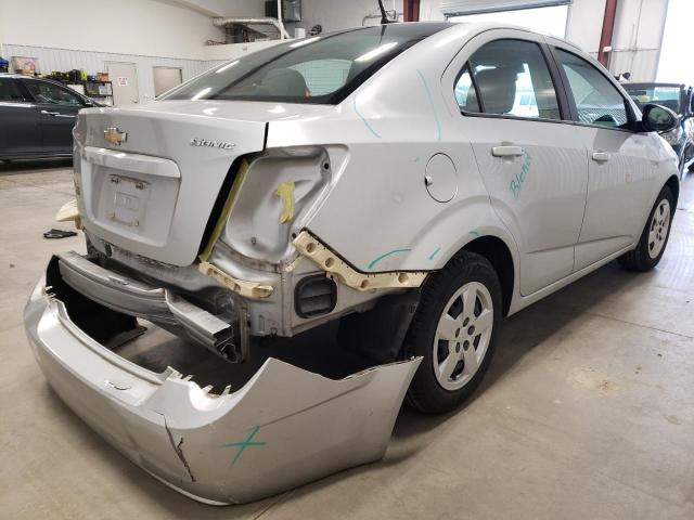 1G1JB5SH7D4220452 - 2013 CHEVROLET SONIC LS SILVER photo 3