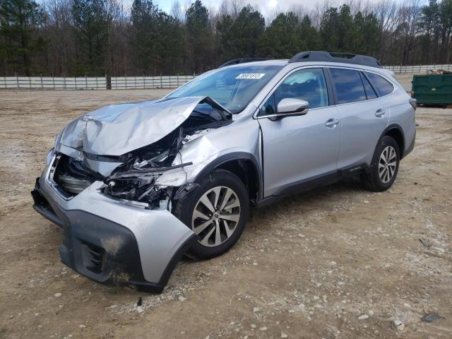 4S4BTAFC1N3191419 - 2022 SUBARU OUTBACK PREMIUM SILVER photo 1