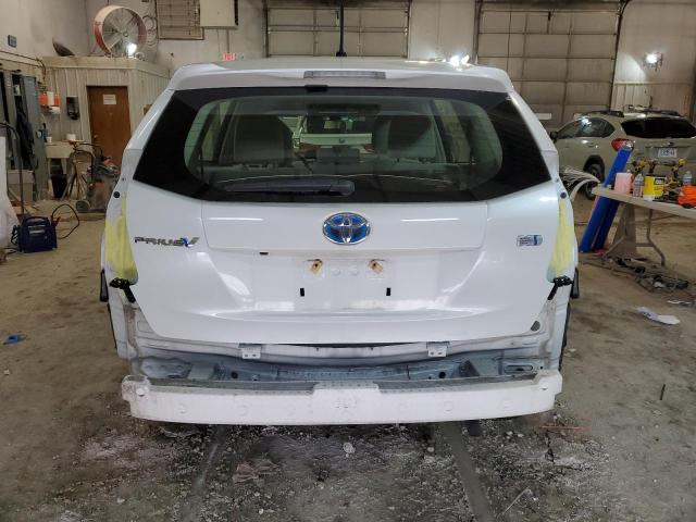 JTDZN3EU3EJ013638 - 2014 TOYOTA PRIUS V WHITE photo 6