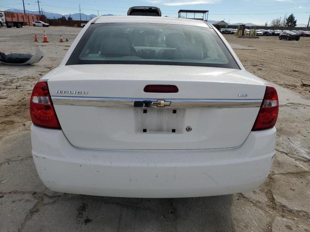 1G1ZS58F67F102765 - 2007 CHEVROLET MALIBU LS WHITE photo 6