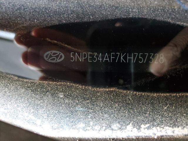 5NPE34AF7KH757328 - 2019 HYUNDAI SONATA LIMITED BLACK photo 12