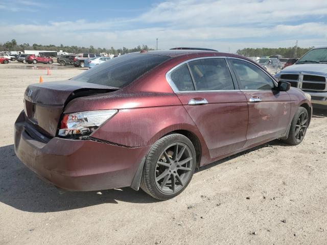 1HGCP2F83AA109759 - 2010 HONDA ACCORD EXL BURGUNDY photo 3