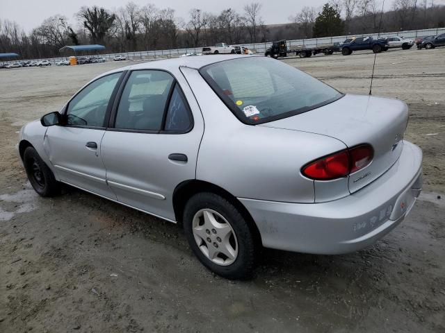 1G1JC524727489105 - 2002 CHEVROLET CAVALIER BASE SILVER photo 2