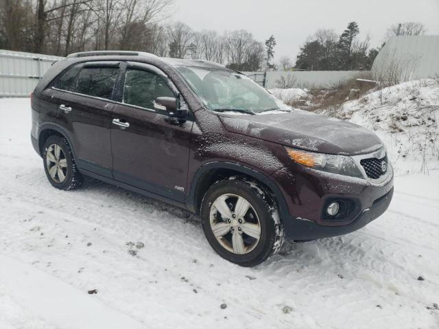 5XYKUDA63DG374108 - 2013 KIA SORENTO EX BURGUNDY photo 4