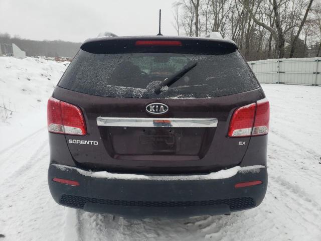 5XYKUDA63DG374108 - 2013 KIA SORENTO EX BURGUNDY photo 6