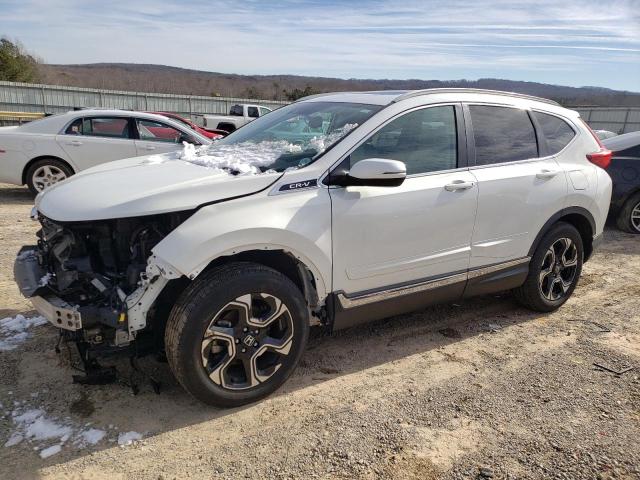 2HKRW2H92KH648112 - 2019 HONDA CR-V TOURING WHITE photo 1