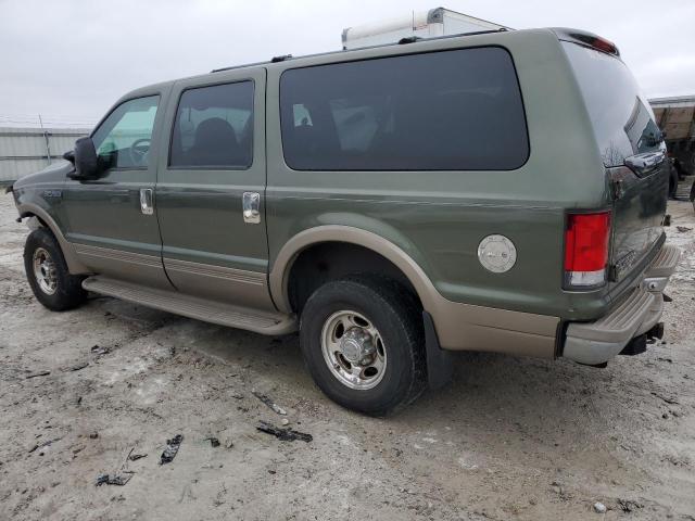 1FMNU43LXYEC22708 - 2000 FORD EXCURSION LIMITED GREEN photo 2